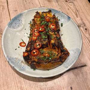 Halloween special: Whole Jerk Roasted Butternut Squash