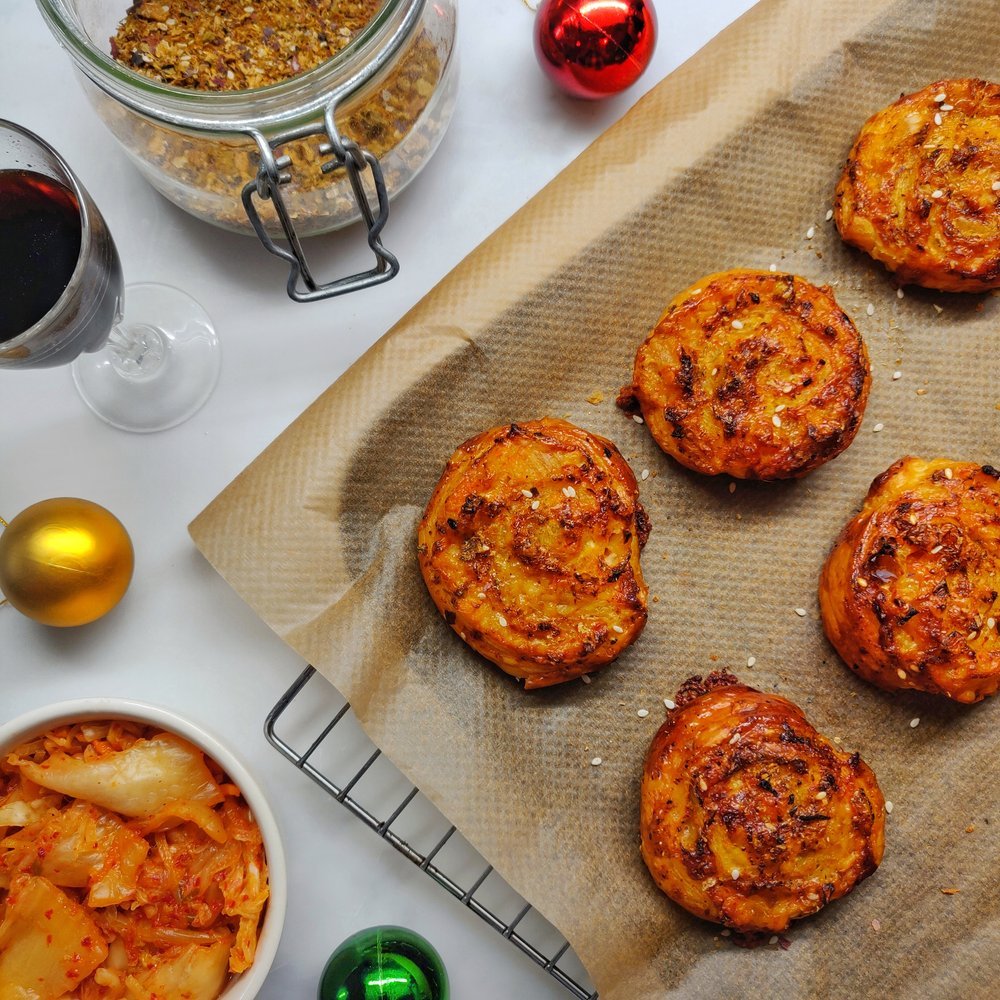 Kimcheese & Furikake Pinwheels - eaten-alive
